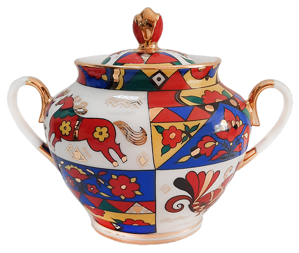 Сахарница Весенняя "Народные узоры"