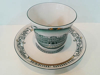 Чашка с блюдцем чайная Банкетная "Зимний дворец"
