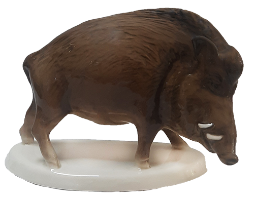 Скульптура "Кабан на подставке"