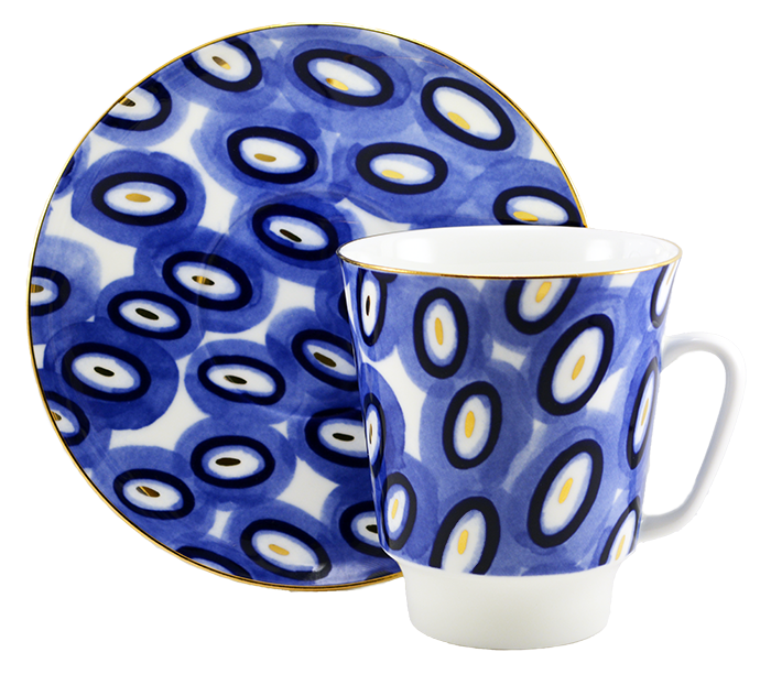 Чашка с блюдцем Майская "CHEER"