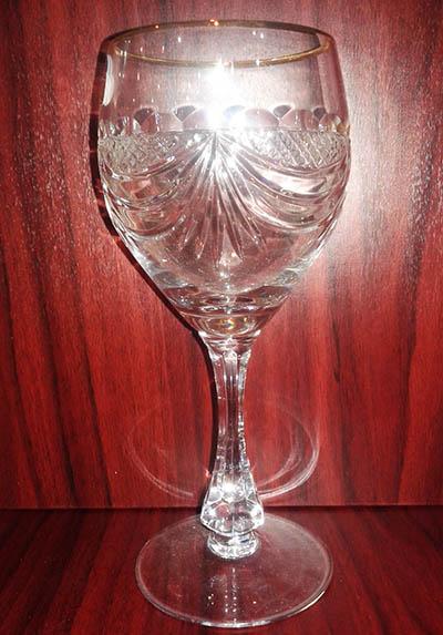 Набор фужеров 6874 300 900/34 отводка золотом