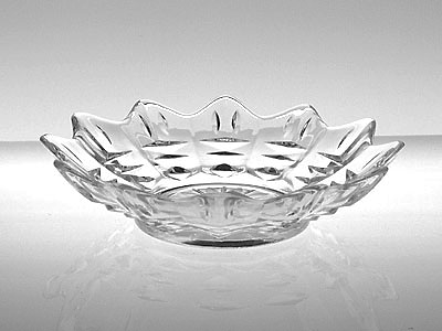 ваза для сервировки стола "Граненая" кристаллы низкая С362/3