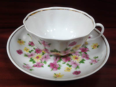 Чашка с блюдцем чайная Тюльпан "Летний"