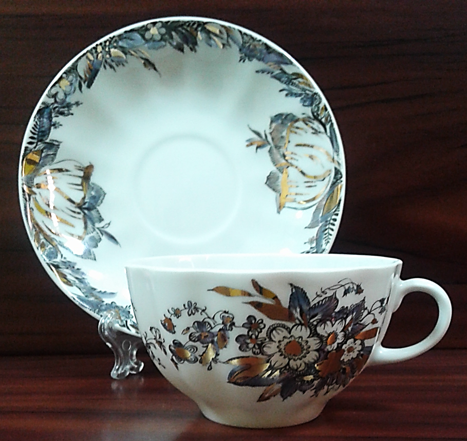 Чашка с блюдцем чайная Тюльпан "Отражение"