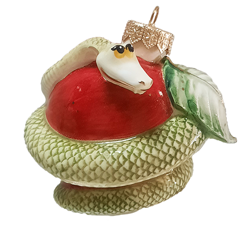 Змея с яблоком