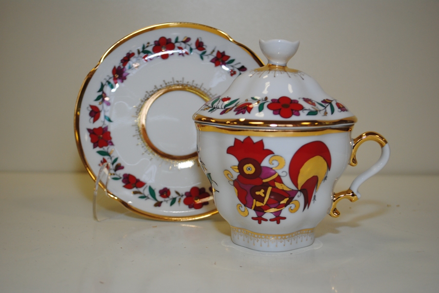 Чашка с блюдцем и крышкой Подарочная-2  "Сувенир"