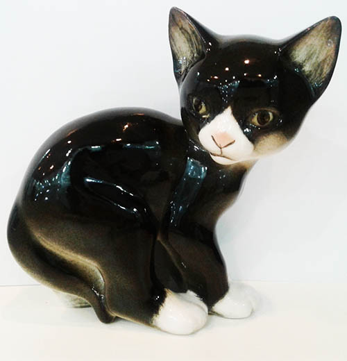 Скульптура "Кошка" черный