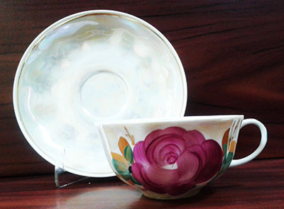 Чашка с блюдцем чайная Тюльпан "Свадебный"
