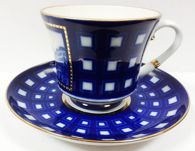Чашка с блюдцем чайная Банкетная "Старо-Калинкин мост"