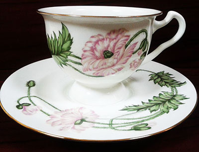 Чашка с блюдцем чайная Айседора "Пионовидный"