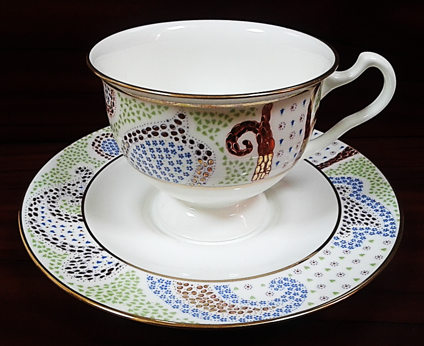 Чашка с блюдцем чайная Айседора "Мариенталь голубой"