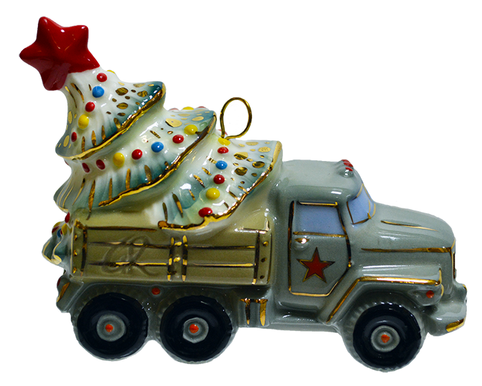 Грузовик с елкой