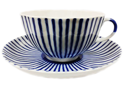Чашка с блюдцем чайная Тюльпан "Французик"